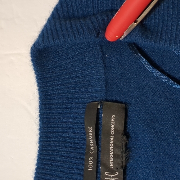 INC Cashmere Cardigan open crop top short sleeve - Picture 5 of 9